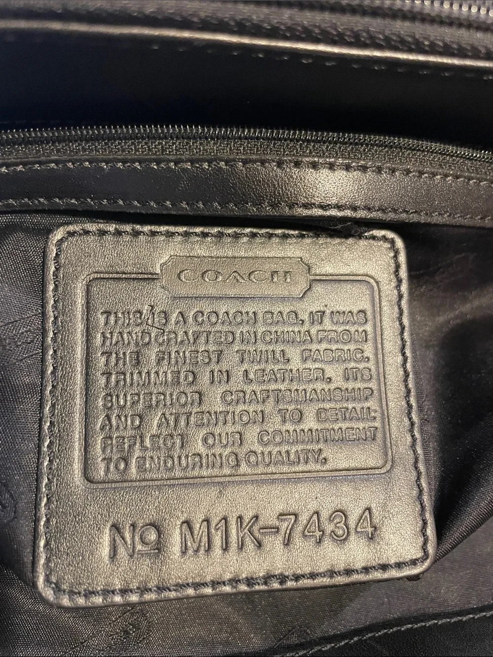 Men’s Coach Black Duffel